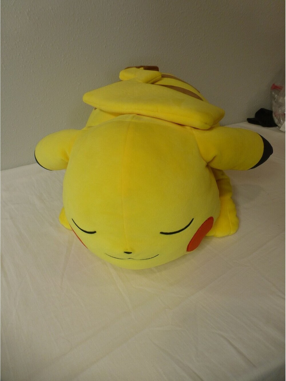 Large Pokémon Pikachu Sleeping Plush Stuffed Animal Pillow Cuddle Buddy A3